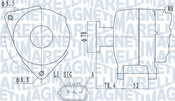 Magneti Marelli 063731989010 - Laturi inparts.fi