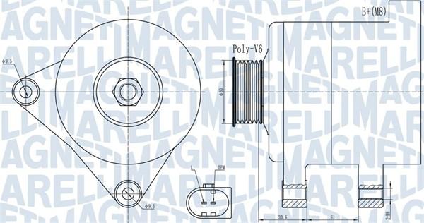 Magneti Marelli 063731985010 - Laturi inparts.fi