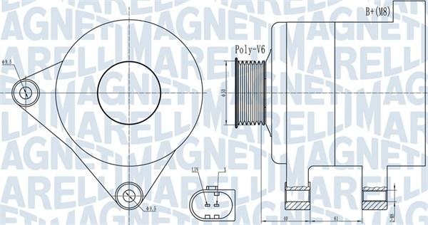 Magneti Marelli 063731986010 - Laturi inparts.fi