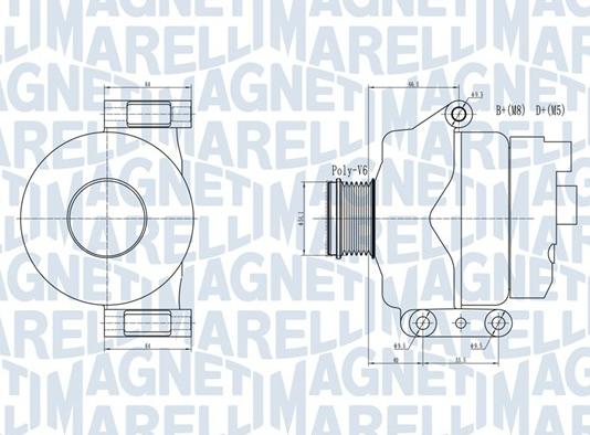 Magneti Marelli 063731934010 - Laturi inparts.fi