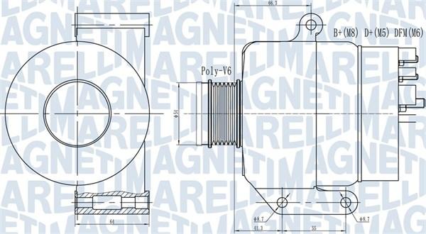 Magneti Marelli 063731935010 - Laturi inparts.fi