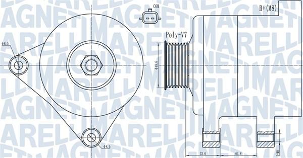 Magneti Marelli 063731936010 - Laturi inparts.fi