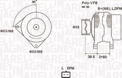 Magneti Marelli 063731933010 - Laturi inparts.fi