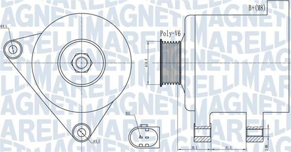 Magneti Marelli 063731937010 - Laturi inparts.fi