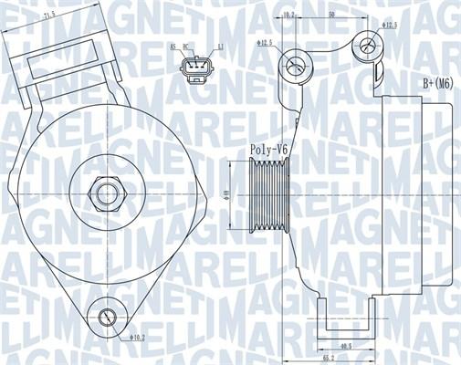 Magneti Marelli 063731925010 - Laturi inparts.fi