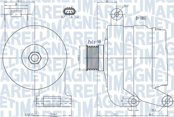 Magneti Marelli 063731926010 - Laturi inparts.fi