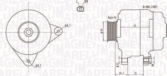 Magneti Marelli 063731921010 - Laturi inparts.fi