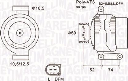 Magneti Marelli 063731928010 - Laturi inparts.fi