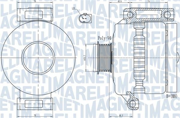 Magneti Marelli 063731923010 - Laturi inparts.fi