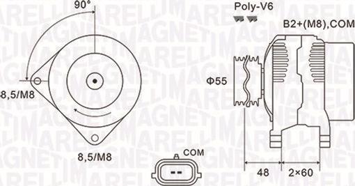 Magneti Marelli 063731974010 - Laturi inparts.fi