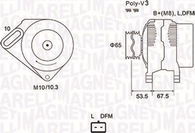 Magneti Marelli 063731976010 - Laturi inparts.fi