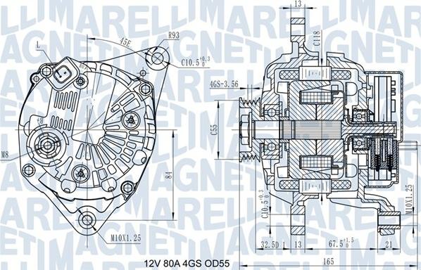 Magneti Marelli 063731977010 - Laturi inparts.fi