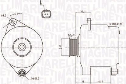 Magneti Marelli 063731444010 - Laturi inparts.fi