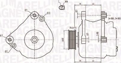 Magneti Marelli 063731402010 - Laturi inparts.fi