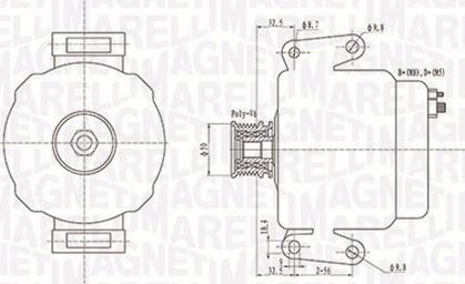 Magneti Marelli 063731481010 - Laturi inparts.fi