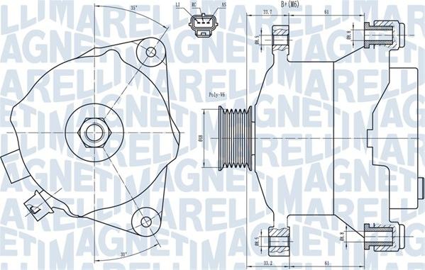 Magneti Marelli 063731483010 - Laturi inparts.fi