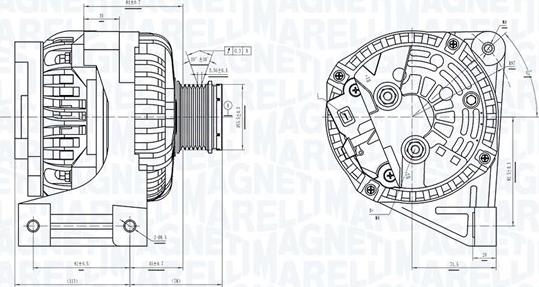 Magneti Marelli 063731439010 - Laturi inparts.fi