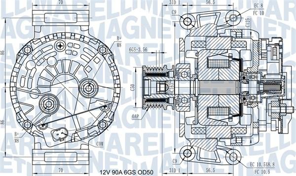 Magneti Marelli 063731439210 - Laturi inparts.fi