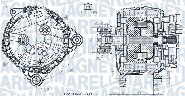 Magneti Marelli 063731435410 - Laturi inparts.fi