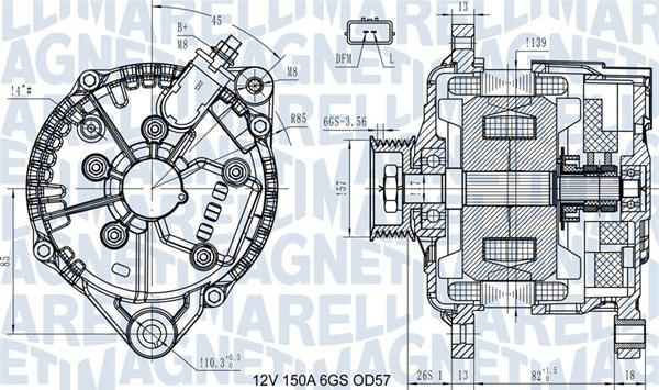 Magneti Marelli 063731430110 - Laturi inparts.fi