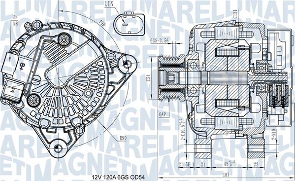 Magneti Marelli 063731545910 - Laturi inparts.fi