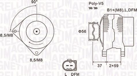 Magneti Marelli 063731541010 - Laturi inparts.fi