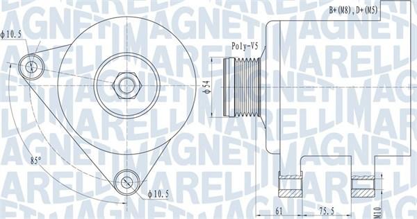 Magneti Marelli 063731559010 - Laturi inparts.fi