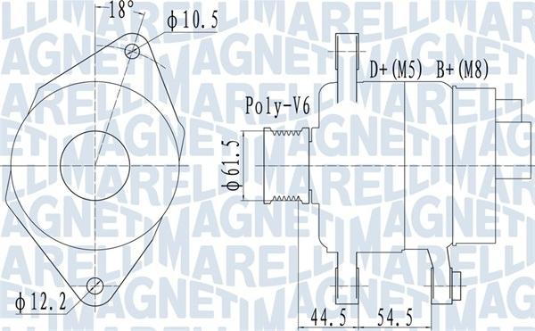 Magneti Marelli 063731558010 - Laturi inparts.fi