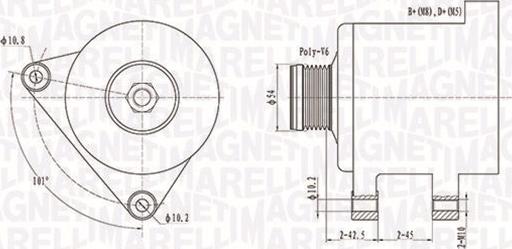 Magneti Marelli 063731553010 - Laturi inparts.fi