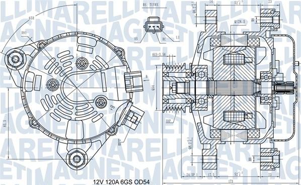 Magneti Marelli 063731557910 - Laturi inparts.fi