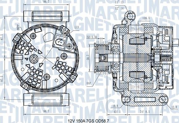 Magneti Marelli 063731557610 - Laturi inparts.fi