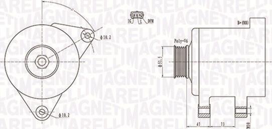 Magneti Marelli 063731569010 - Laturi inparts.fi