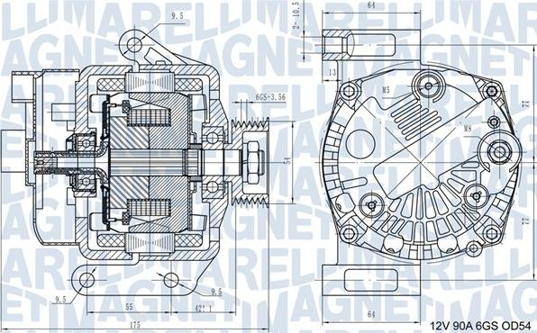 Magneti Marelli 063731562210 - Laturi inparts.fi