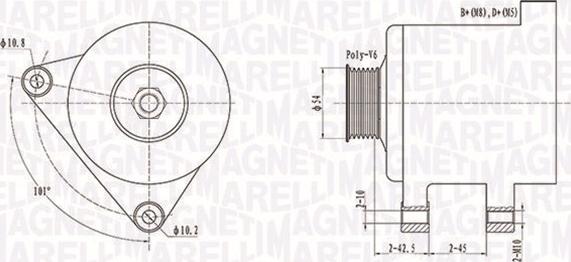 Magneti Marelli 063731509010 - Laturi inparts.fi