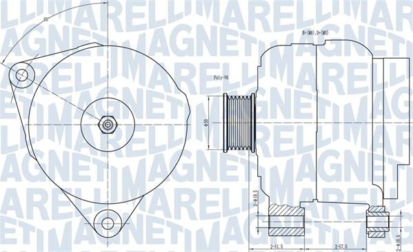 Magneti Marelli 063731501010 - Laturi inparts.fi