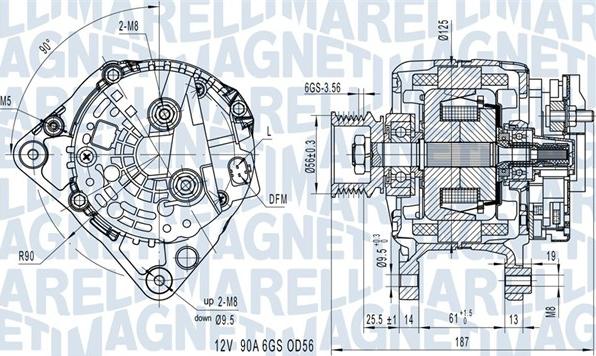 Magneti Marelli 063731512010 - Laturi inparts.fi