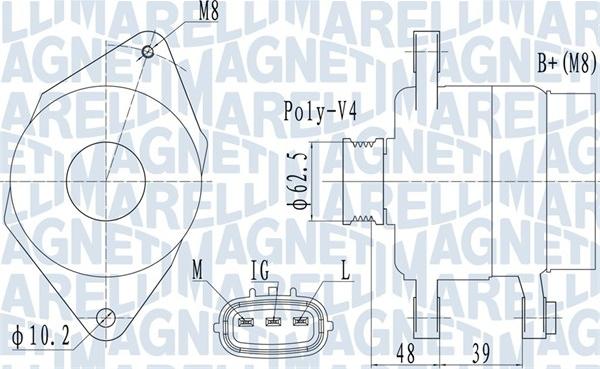 Magneti Marelli 063731517010 - Laturi inparts.fi