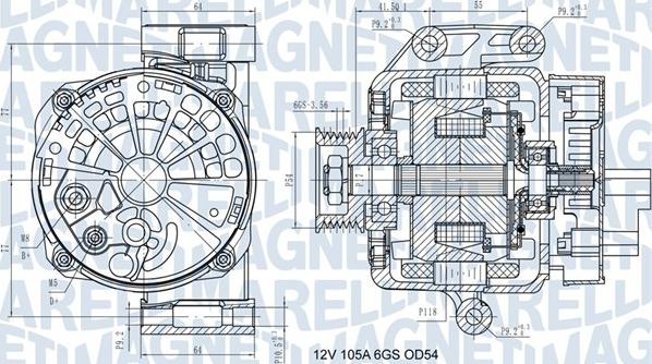 Magneti Marelli 063731585210 - Laturi inparts.fi