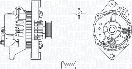 Magneti Marelli 063731581010 - Laturi inparts.fi