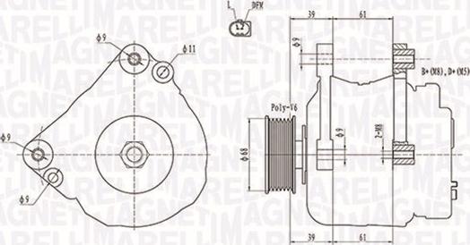 Magneti Marelli 063731587010 - Laturi inparts.fi