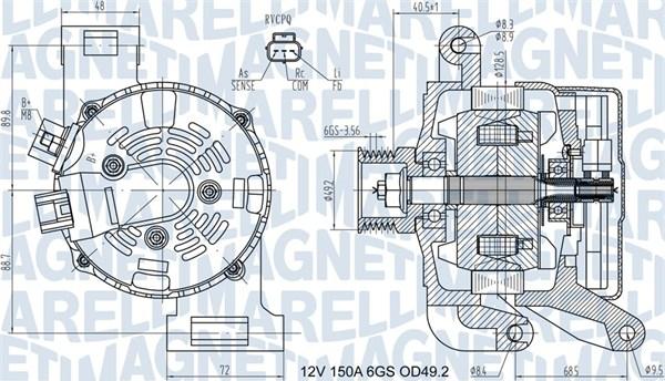 Magneti Marelli 063731575010 - Laturi inparts.fi