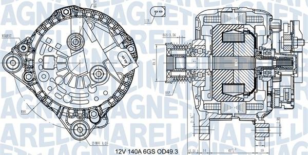 Magneti Marelli 063731576710 - Laturi inparts.fi