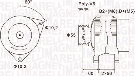 Magneti Marelli 063731577010 - Laturi inparts.fi