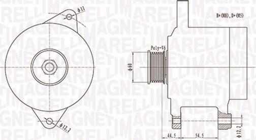 Magneti Marelli 063731696010 - Laturi inparts.fi