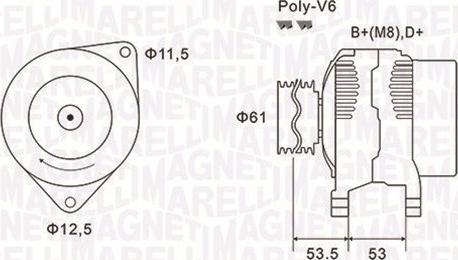 Magneti Marelli 063731698010 - Laturi inparts.fi