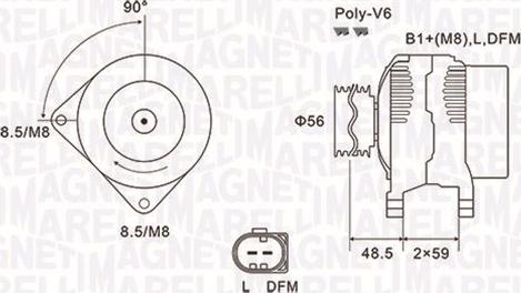 Magneti Marelli 063731644010 - Laturi inparts.fi