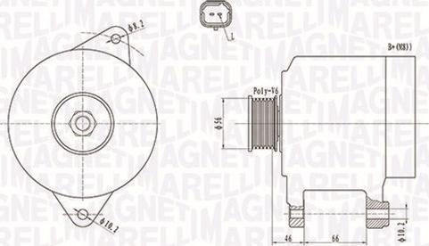 Magneti Marelli 063731653010 - Laturi inparts.fi