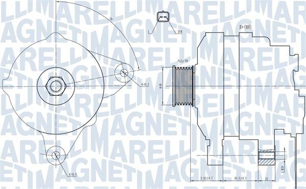 Magneti Marelli 063731665010 - Laturi inparts.fi