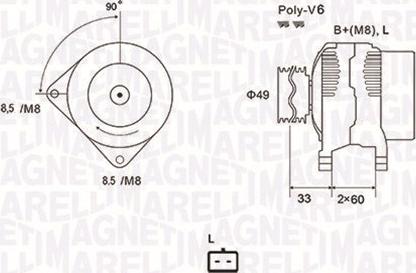 Magneti Marelli 063731661010 - Laturi inparts.fi