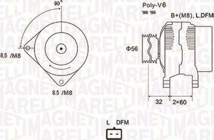 Magneti Marelli 063731662010 - Laturi inparts.fi